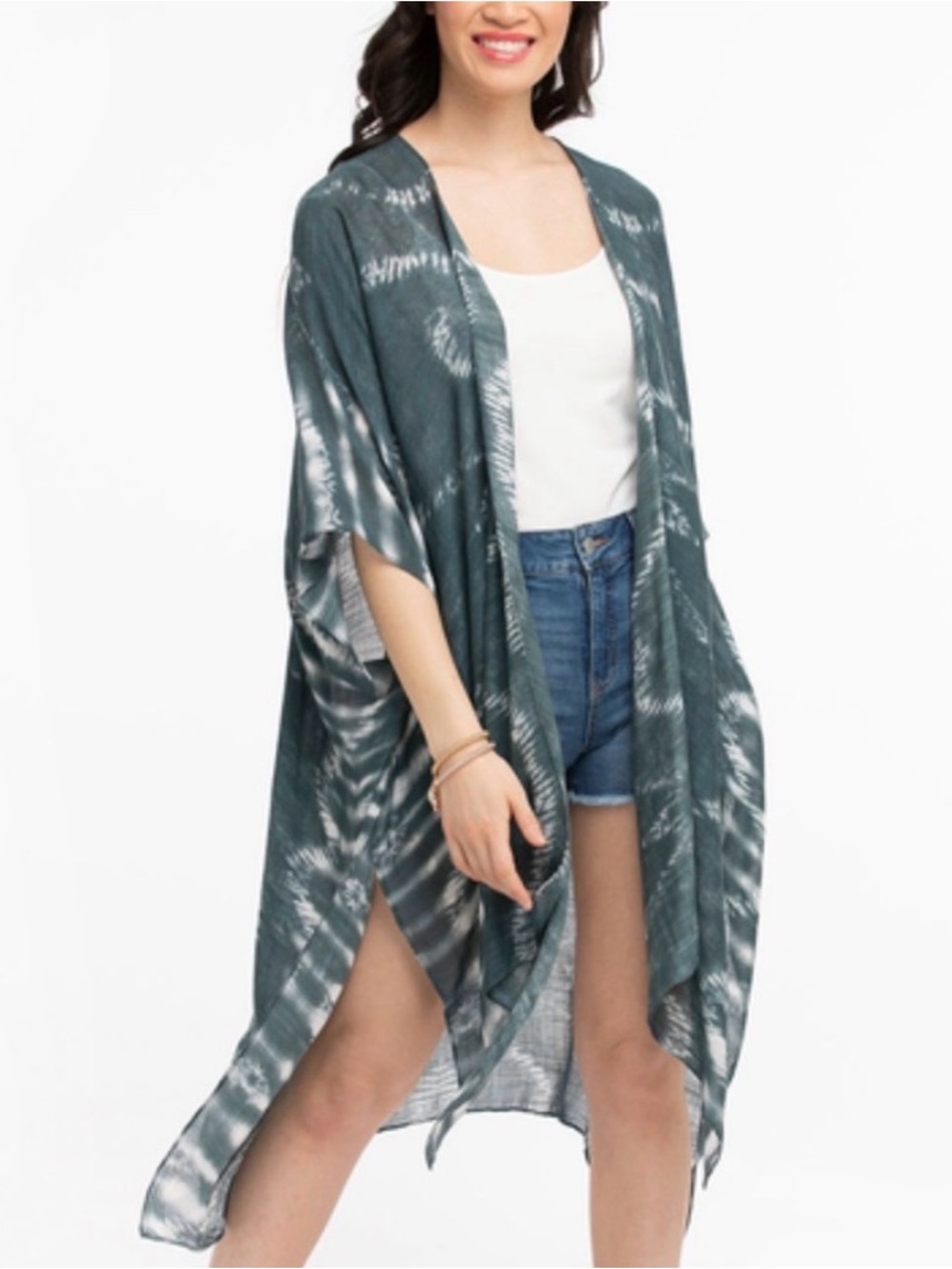 Ricki’s Rayon TieDye Resort-wear Kaftan Slits Cover-Up Size large